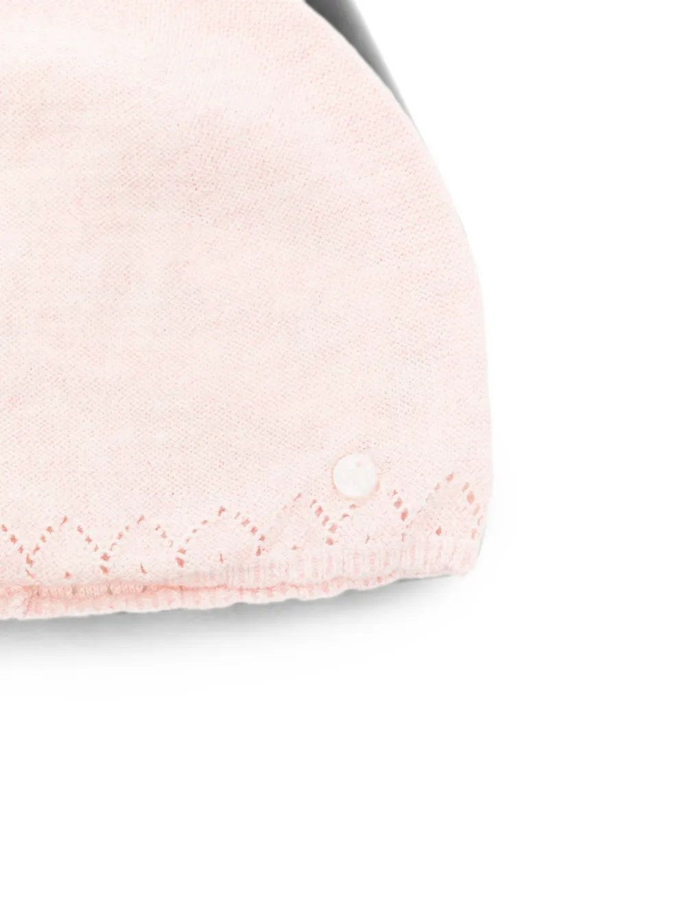 Tartine Et Chocolat Pointelle gebreide muts Roze