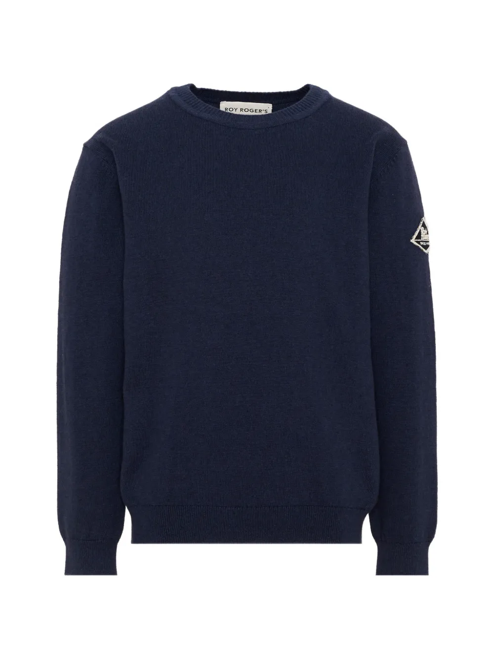 Roy Rogers Kids logo-patch knit sweater - Blu