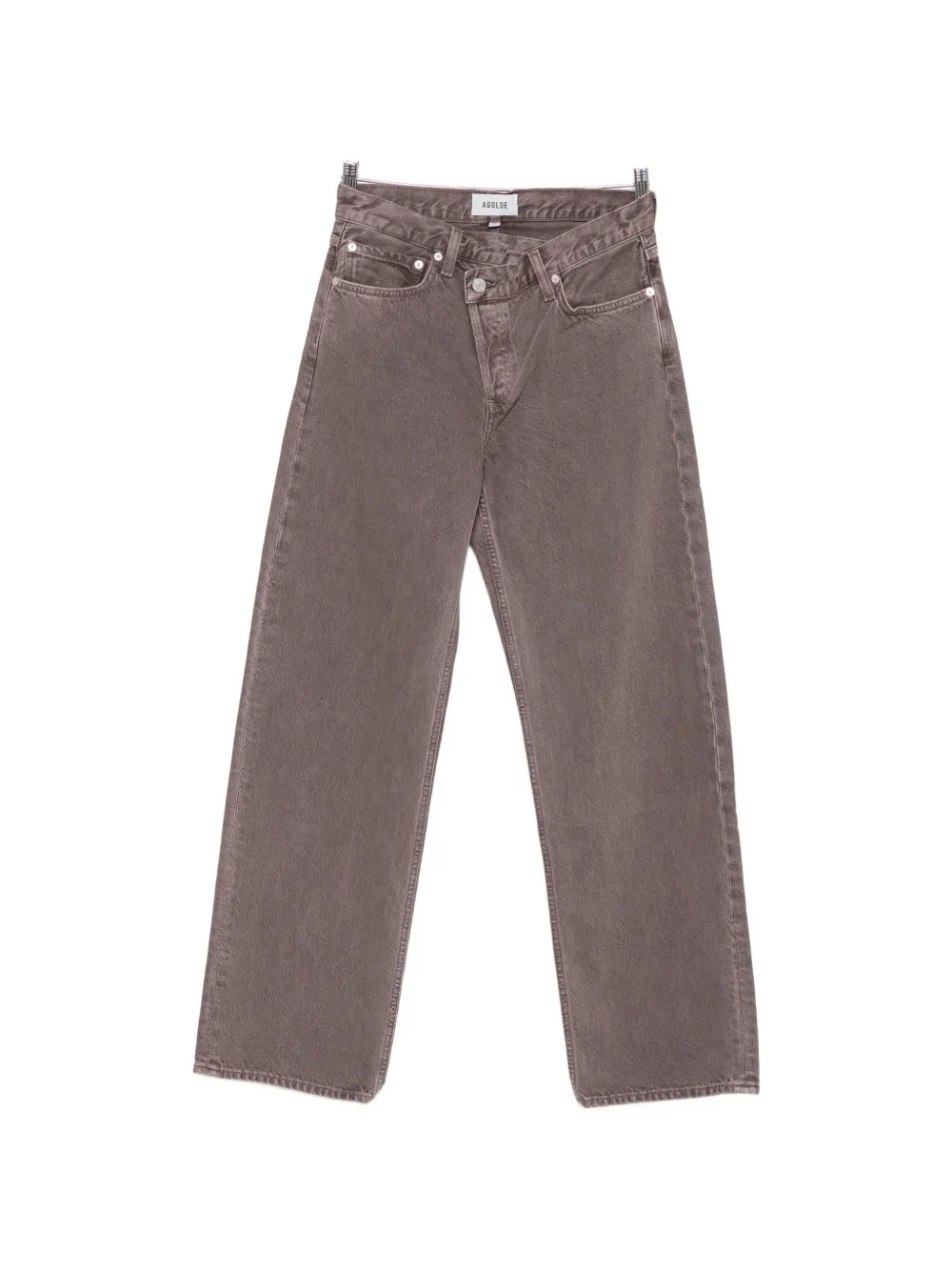 AGOLDE criss-cross straight-leg jeans - Grigio