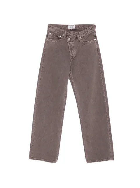 AGOLDE criss-cross straight-leg jeans