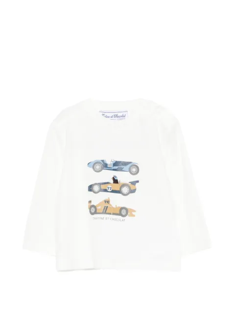Tartine Et Chocolat graphic-print long-sleeve T-shirt