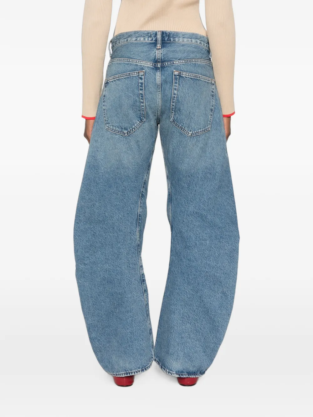 AGOLDE Jeans met wijde pijpen Blauw