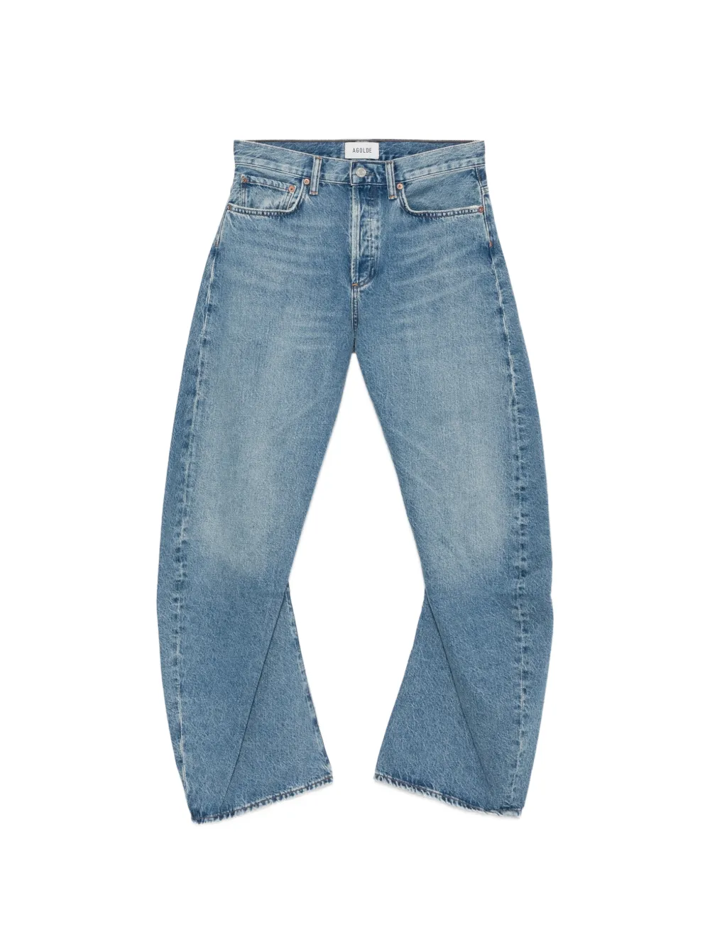 AGOLDE whiskered wide-leg jeans | Blue | Image 1