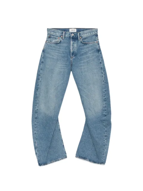 AGOLDE whiskered wide-leg jeans