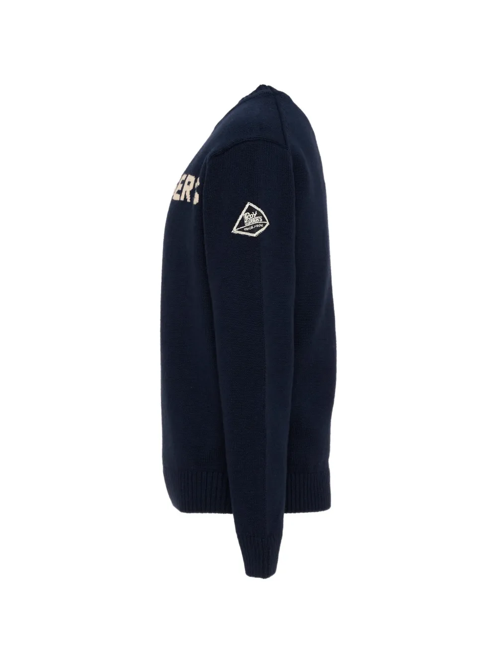 Roy Rogers Kids Trui met ronde hals en intarsia logo Blauw