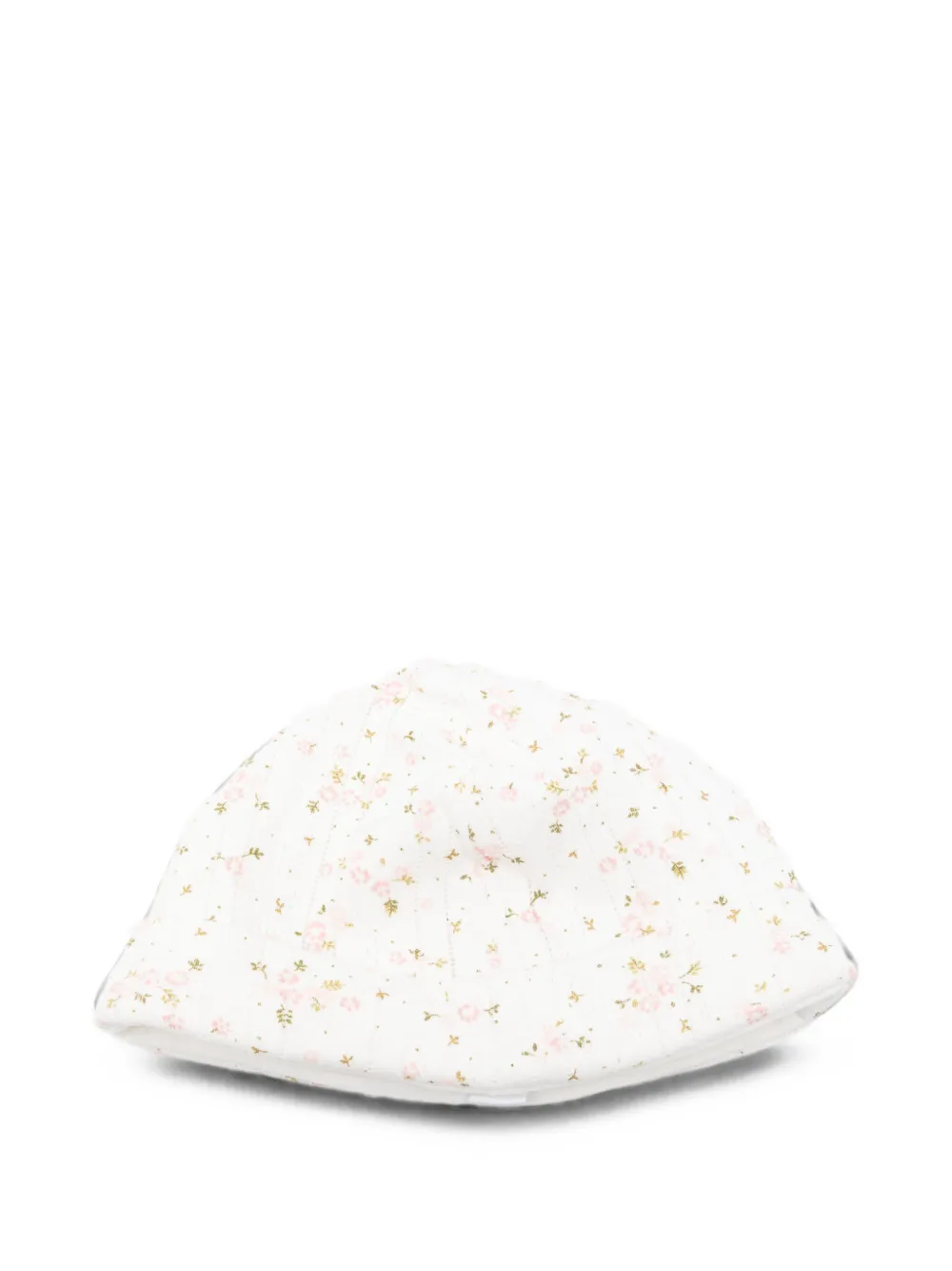 Tartine Et Chocolat floral-print ribbed hat - Bianco