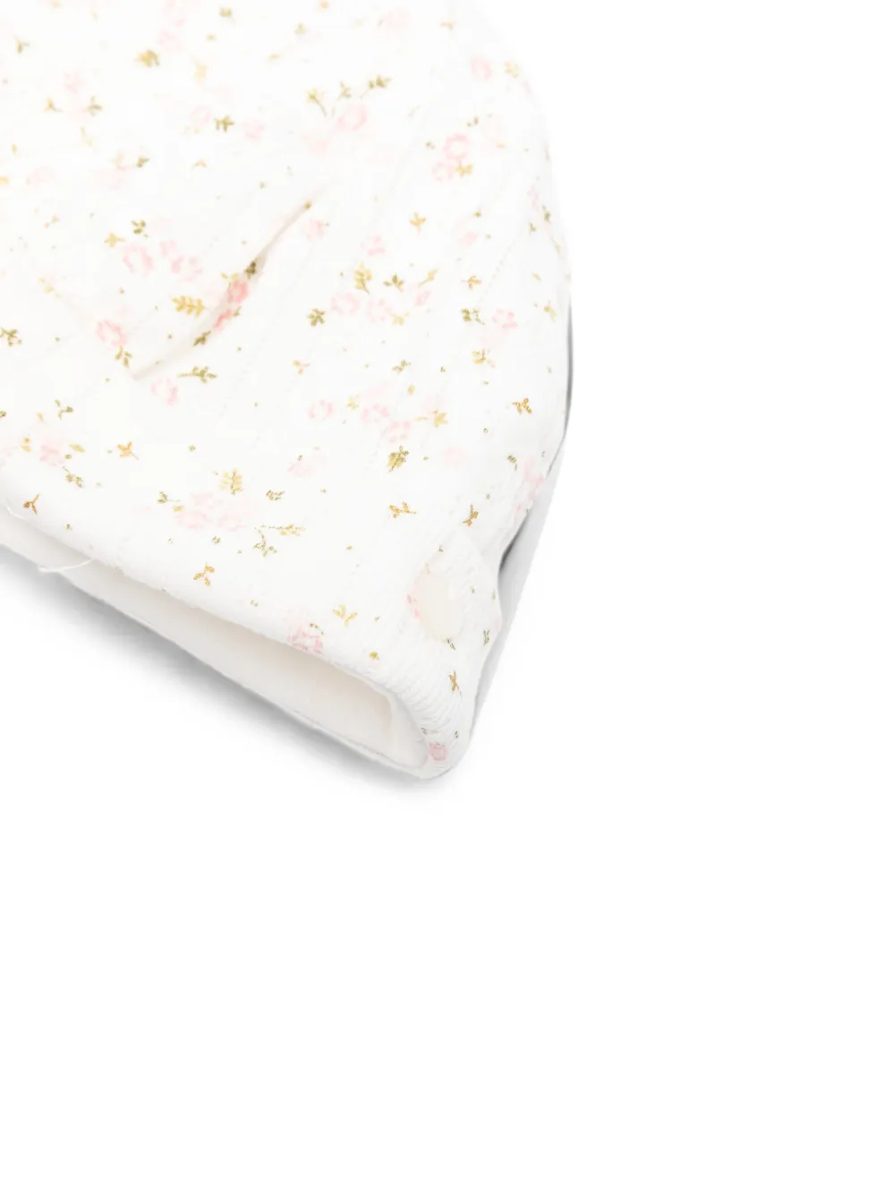 Tartine Et Chocolat Geribbelde hoed met bloemen-print Wit