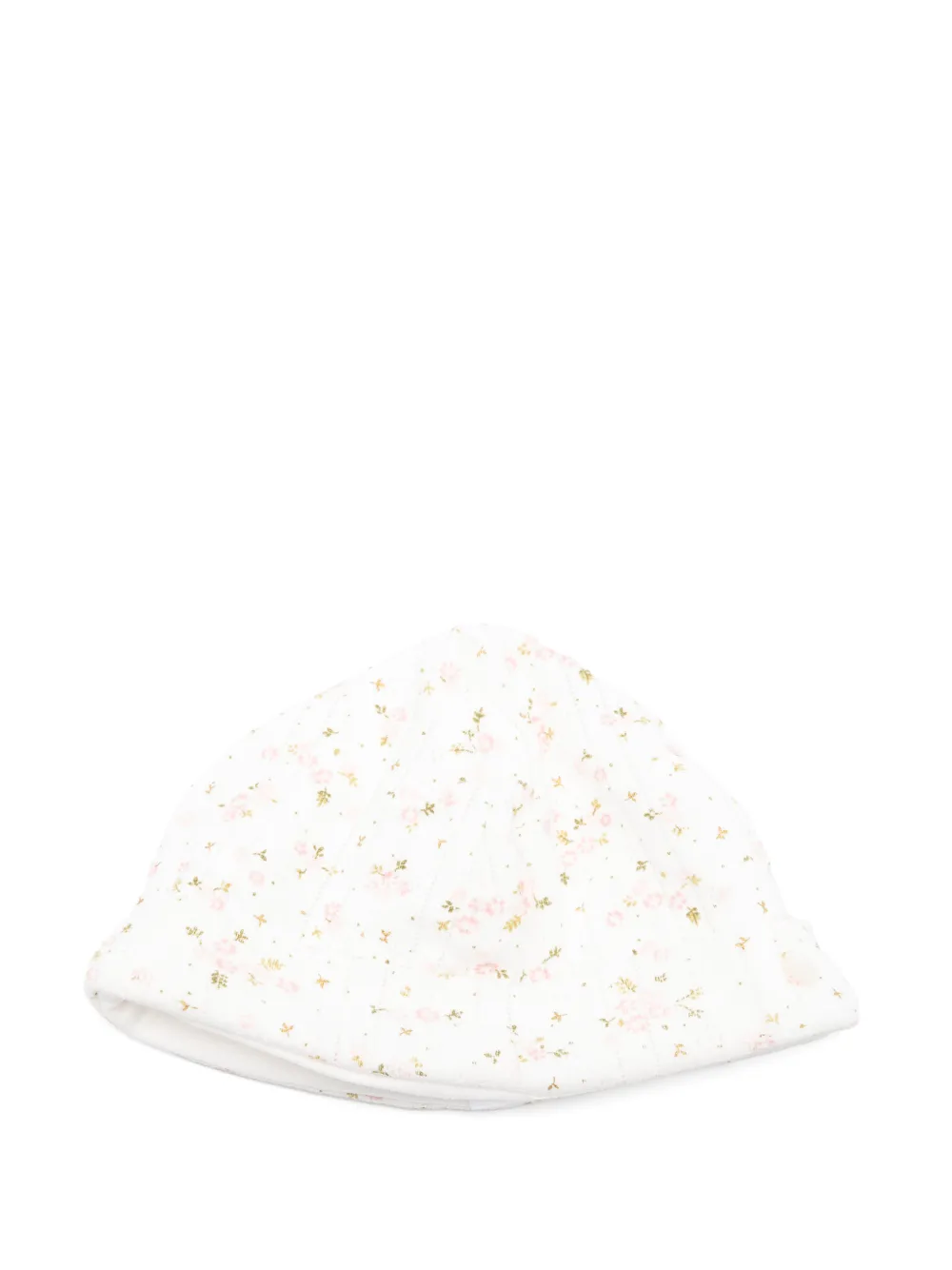 Tartine Et Chocolat floral-print ribbed hat - Bianco