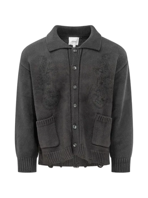 FOUND distressed cardigan