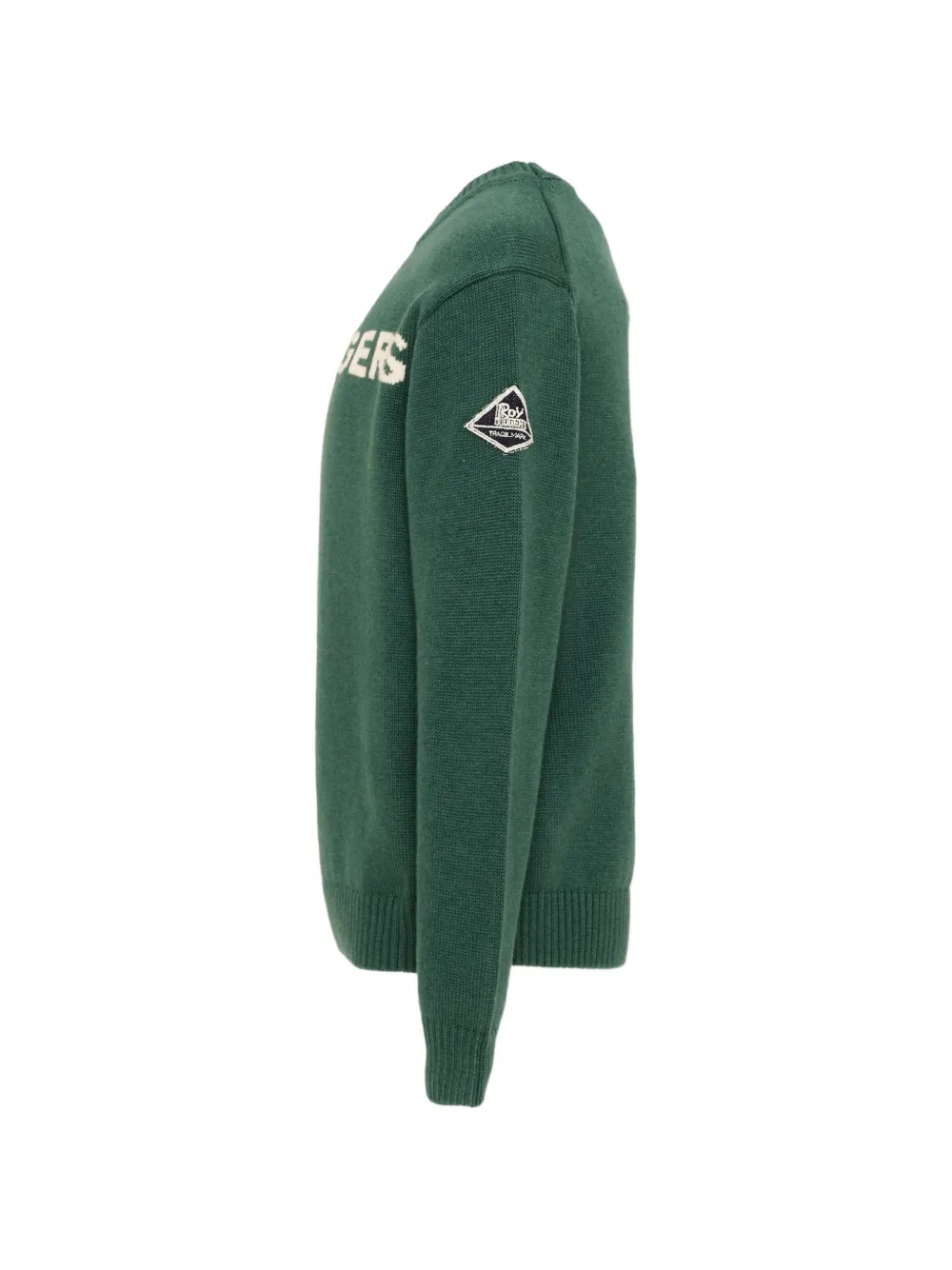 Roy Rogers Kids Trui met logo-intarsia en patchdetail Groen