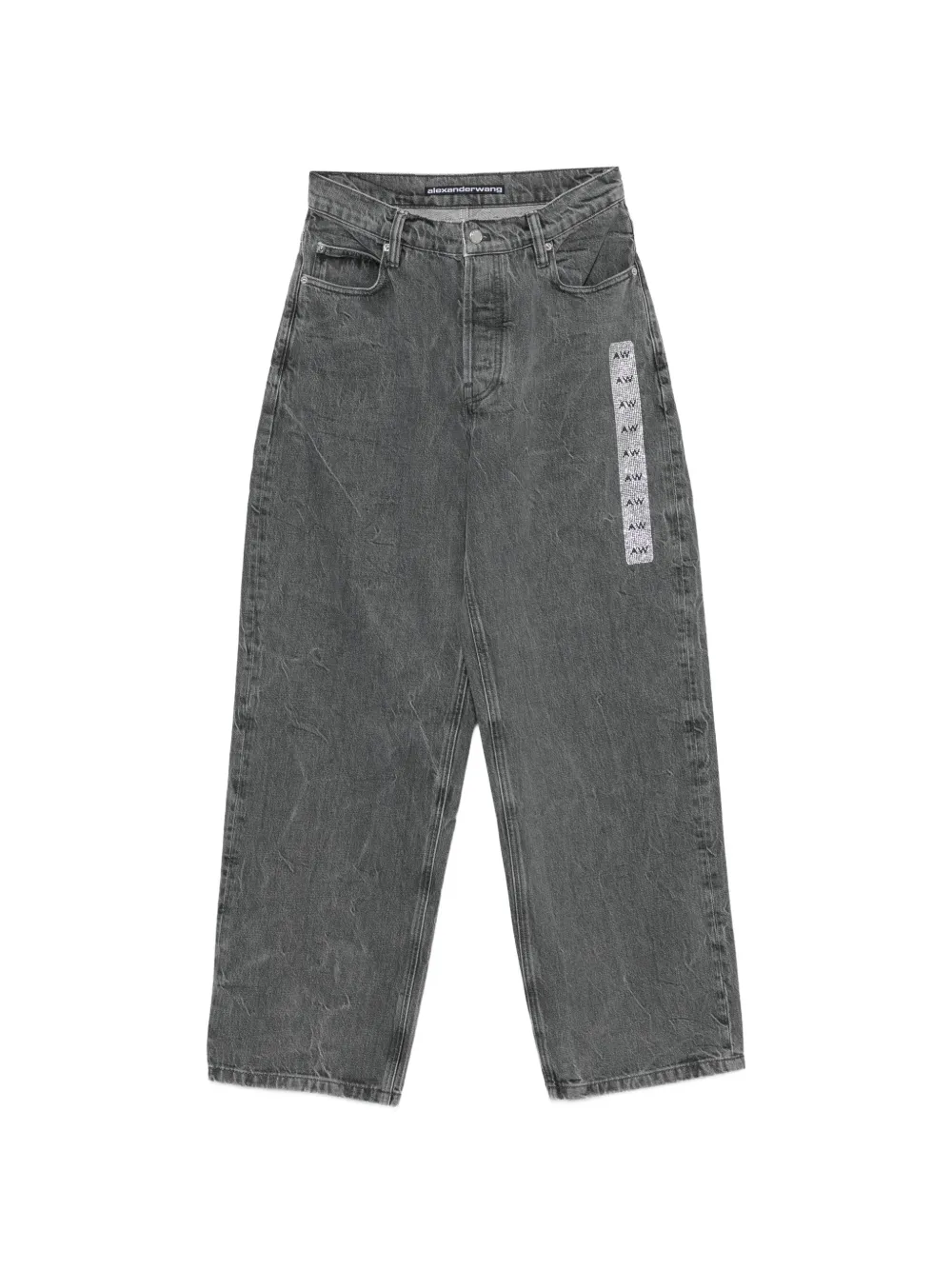 Alexander Wang crystal-embellished jeans · 32