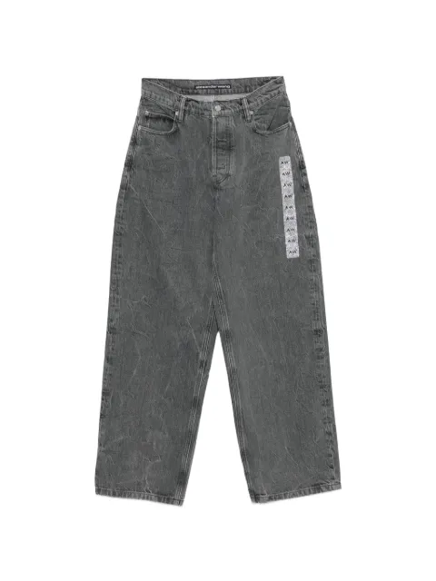 Alexander Wang crystal-embellished jeans