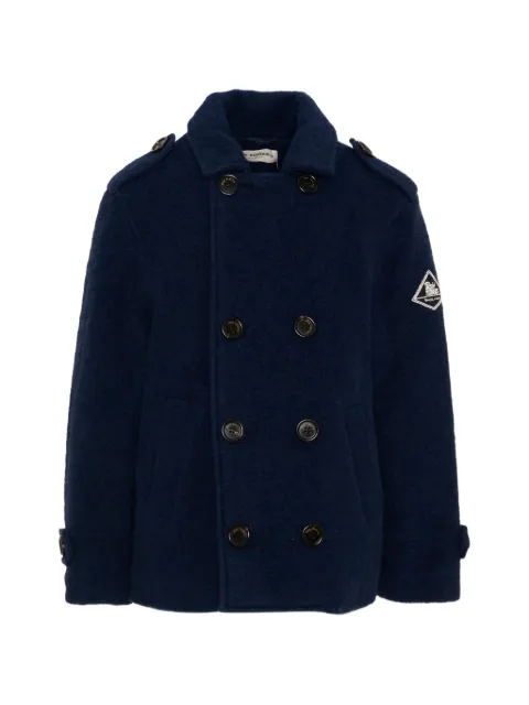 Roy Rogers Kids logo-patch double-breasted coat