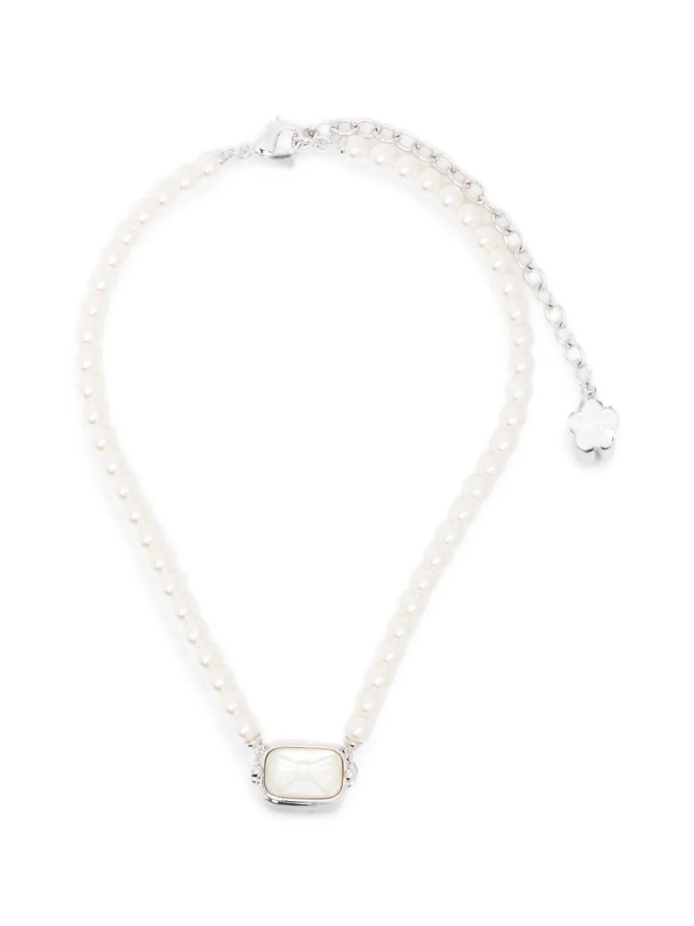 SHUSHU/TONG bow-detail necklace