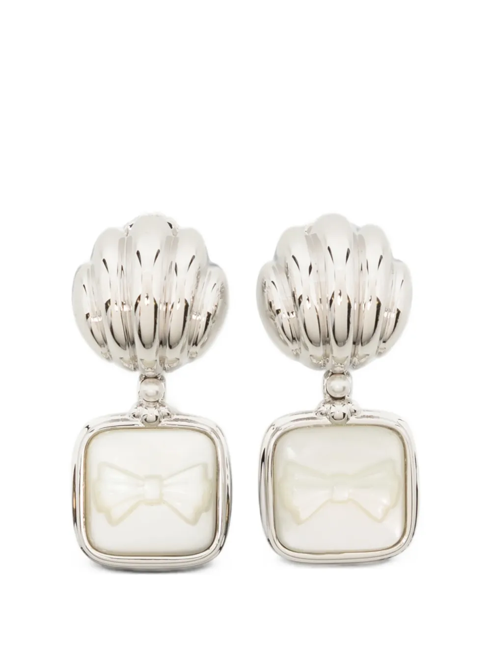 SHUSHU/TONG boucles d'oreilles à design de nœud - Argent