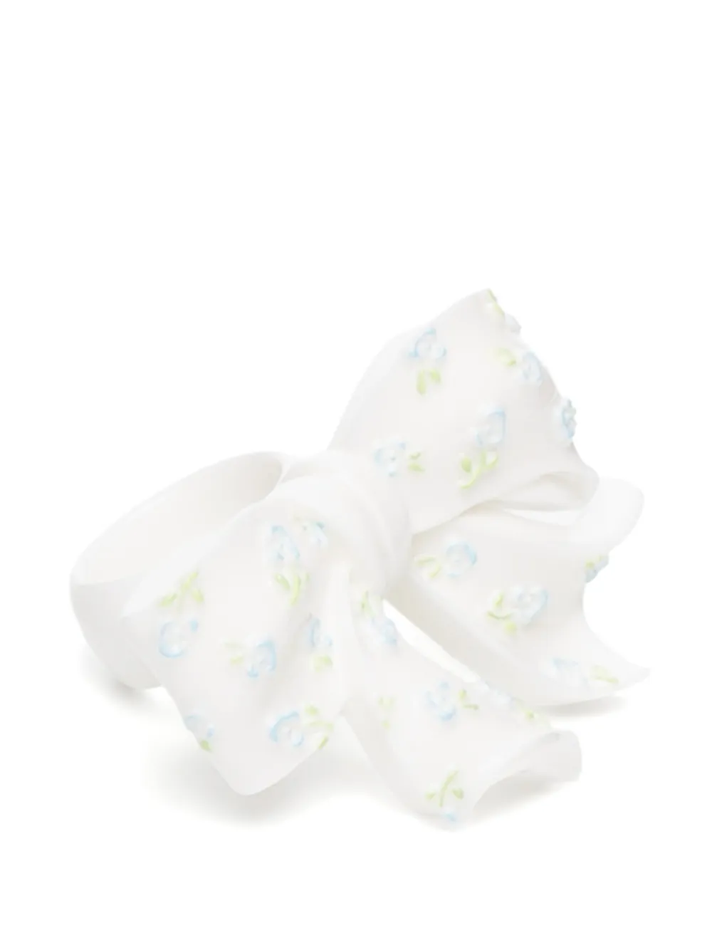 SHUSHU/TONG Ring mit Blumenprint - Weiß