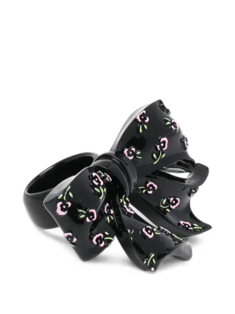 SHUSHU/TONG anillo de moño con estampado floral