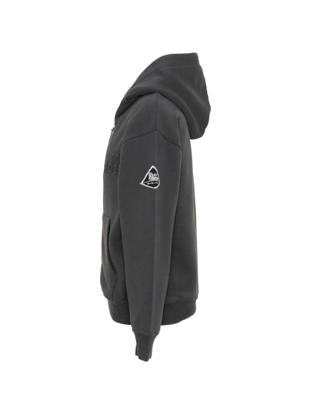 Roy Rogers Kids logo-embossed zip-up sweatshirt Grijs