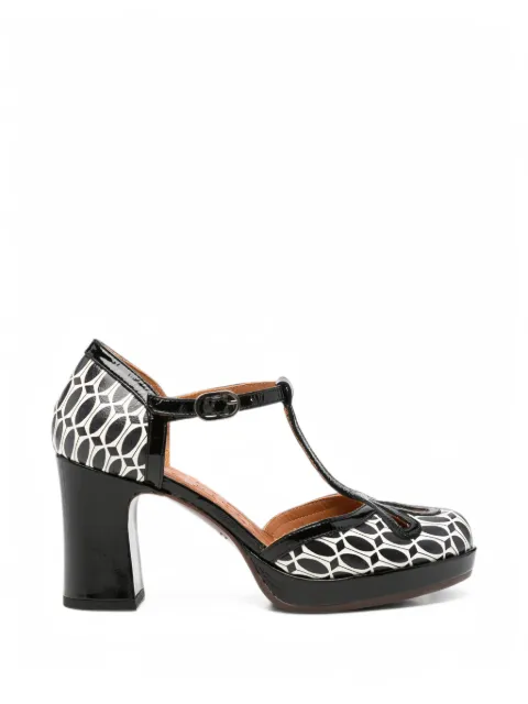 Chie Mihara Damiela geometric-print T-bar pumps