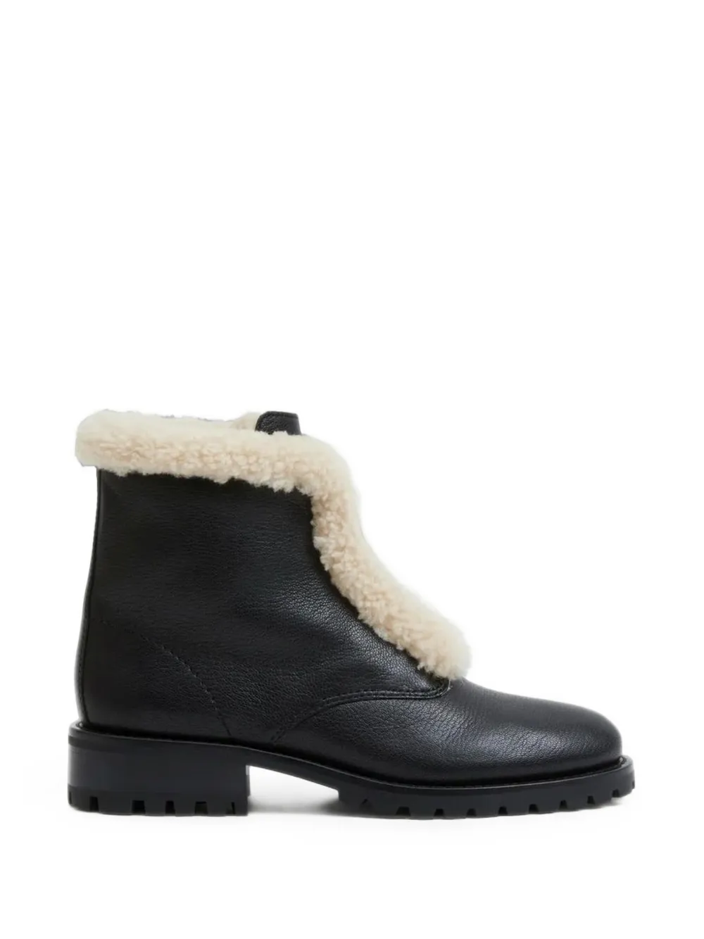SIMKHAI Noah shearling lug boots - Noir SIMKHAI Noah shearling lug boots - Noir