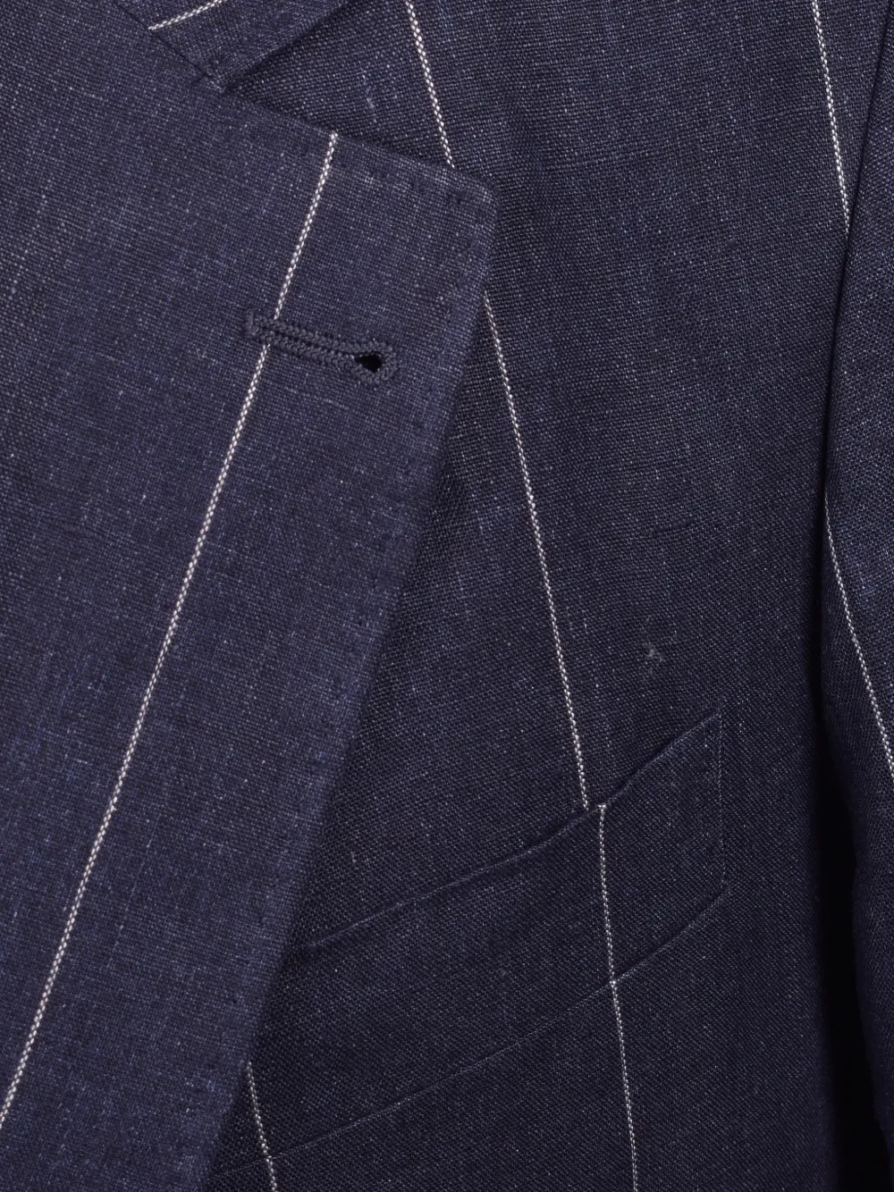 Brunello Cucinelli Pak met krijtstreep en puntige revers Blauw