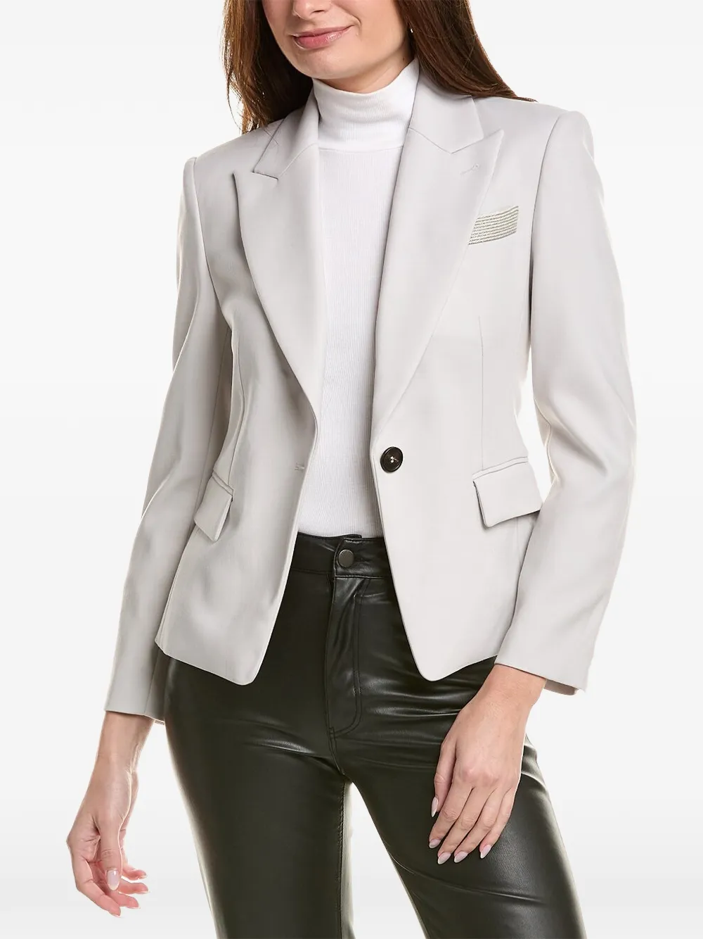 Brunello Cucinelli single-breasted tailored blazer · 42
