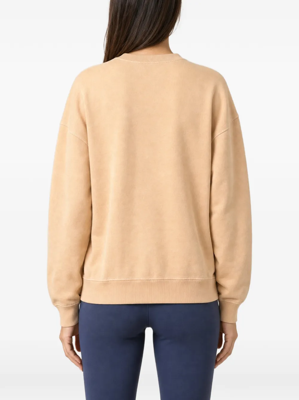 Brunello Cucinelli logo-print dropped-shoulder sweatshirt Beige