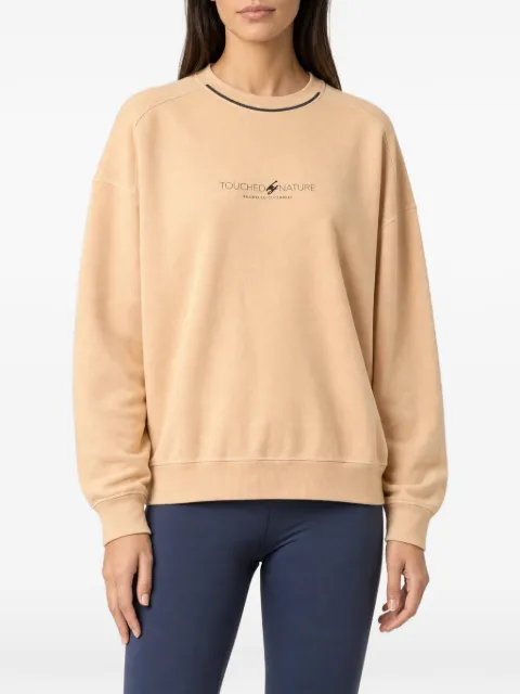Brunello Cucinelli logo-print dropped-shoulder sweatshirt