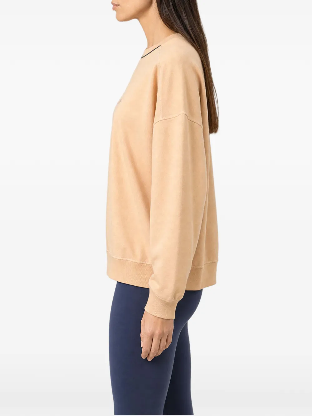 Brunello Cucinelli logo-print dropped-shoulder sweatshirt Beige