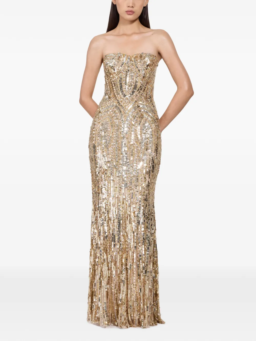 Jenny Packham Euphoria avondjurk Goud