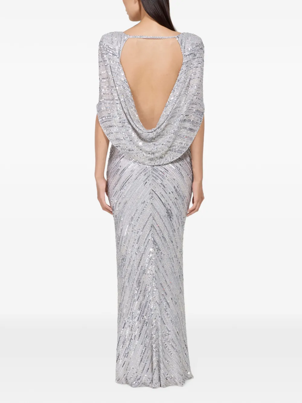 Jenny Packham Flore jurk Zilver