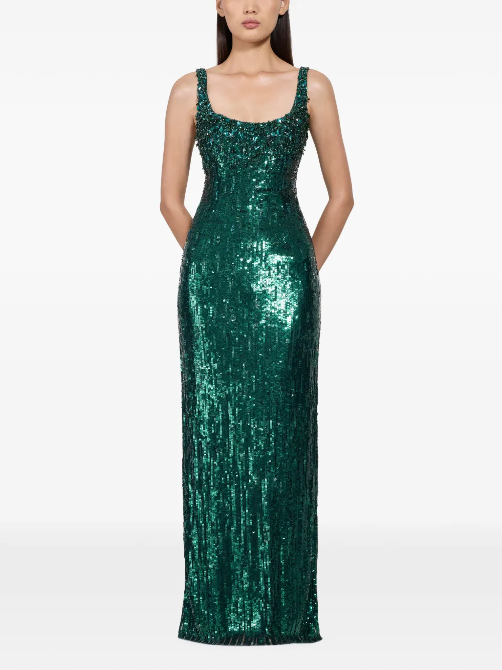 Jenny Packham Rosalie jurk Groen