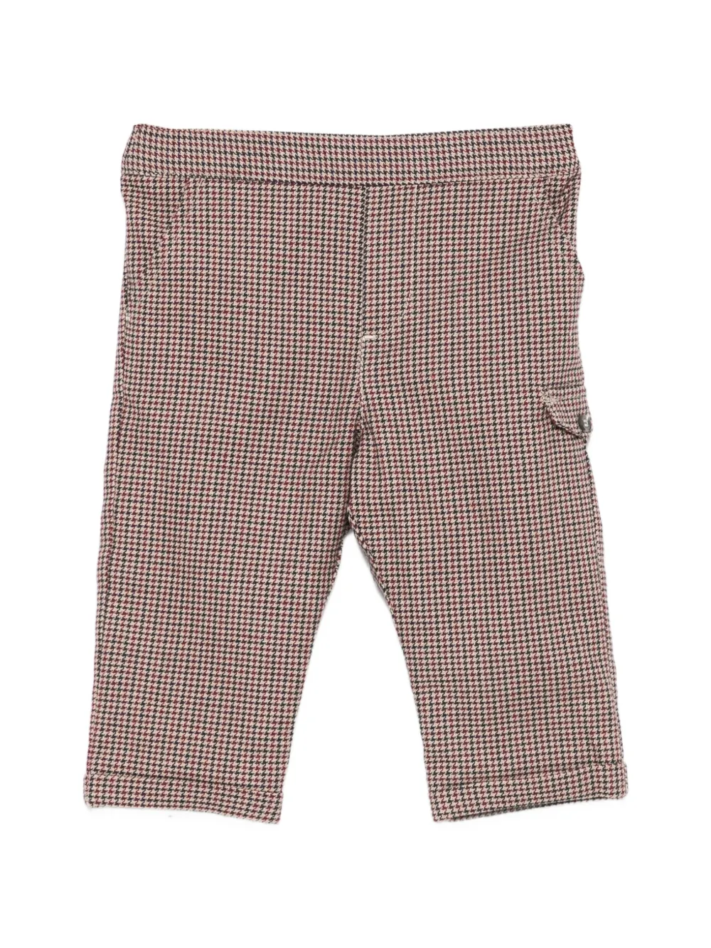 Tartine Et Chocolat houndstooth-pattern cargo pants - Marrone