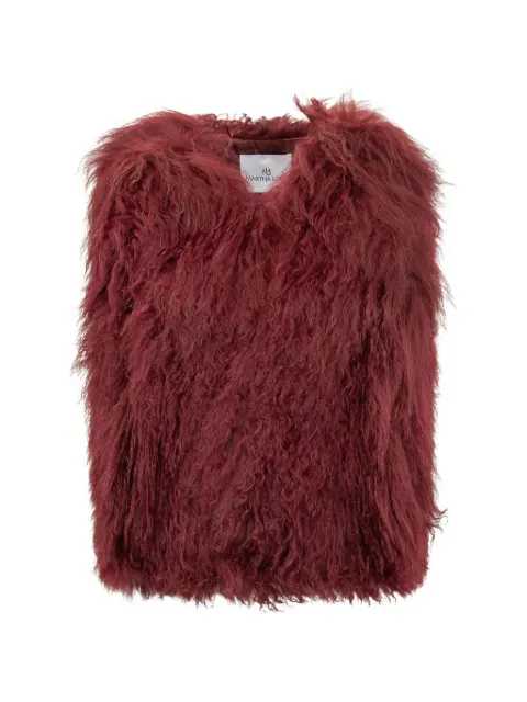 Martha Louis mongolian-fur gilet