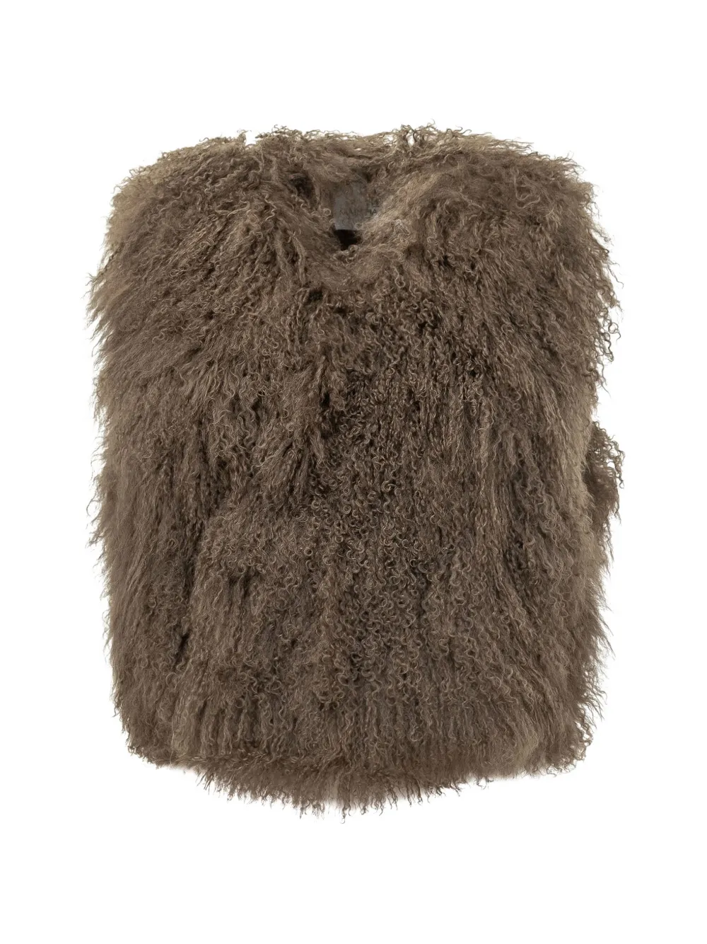 Martha Louis Mongolian-fur gilet