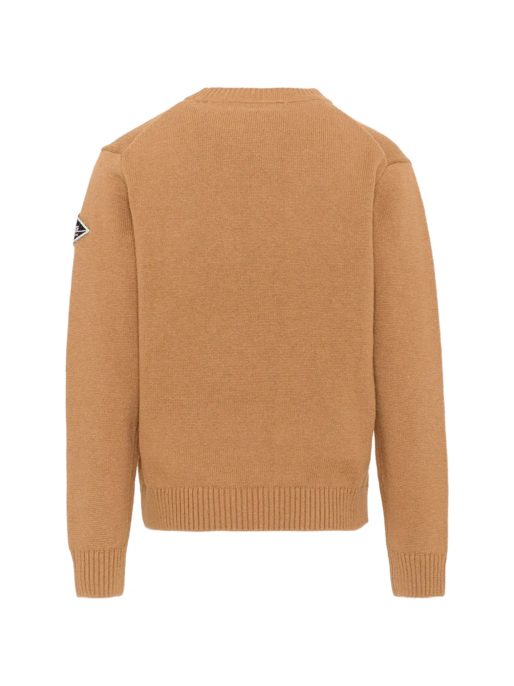 Roy Rogers Kids Trui met logo-intarsia en patchdetail Bruin