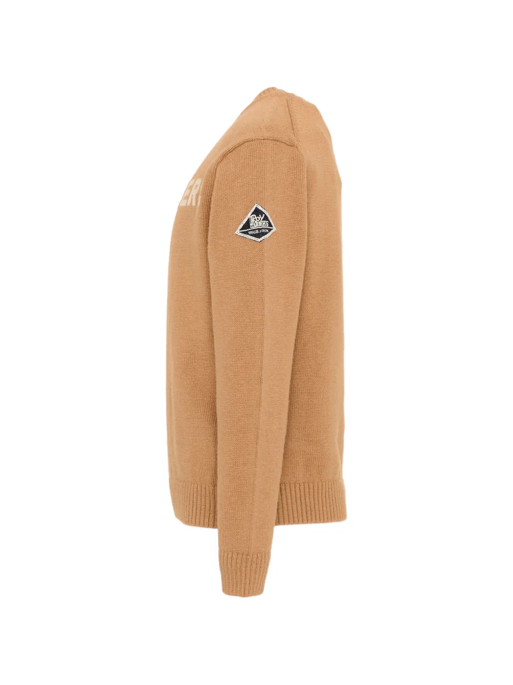 Roy Rogers Kids Trui met logo-intarsia en patchdetail Bruin