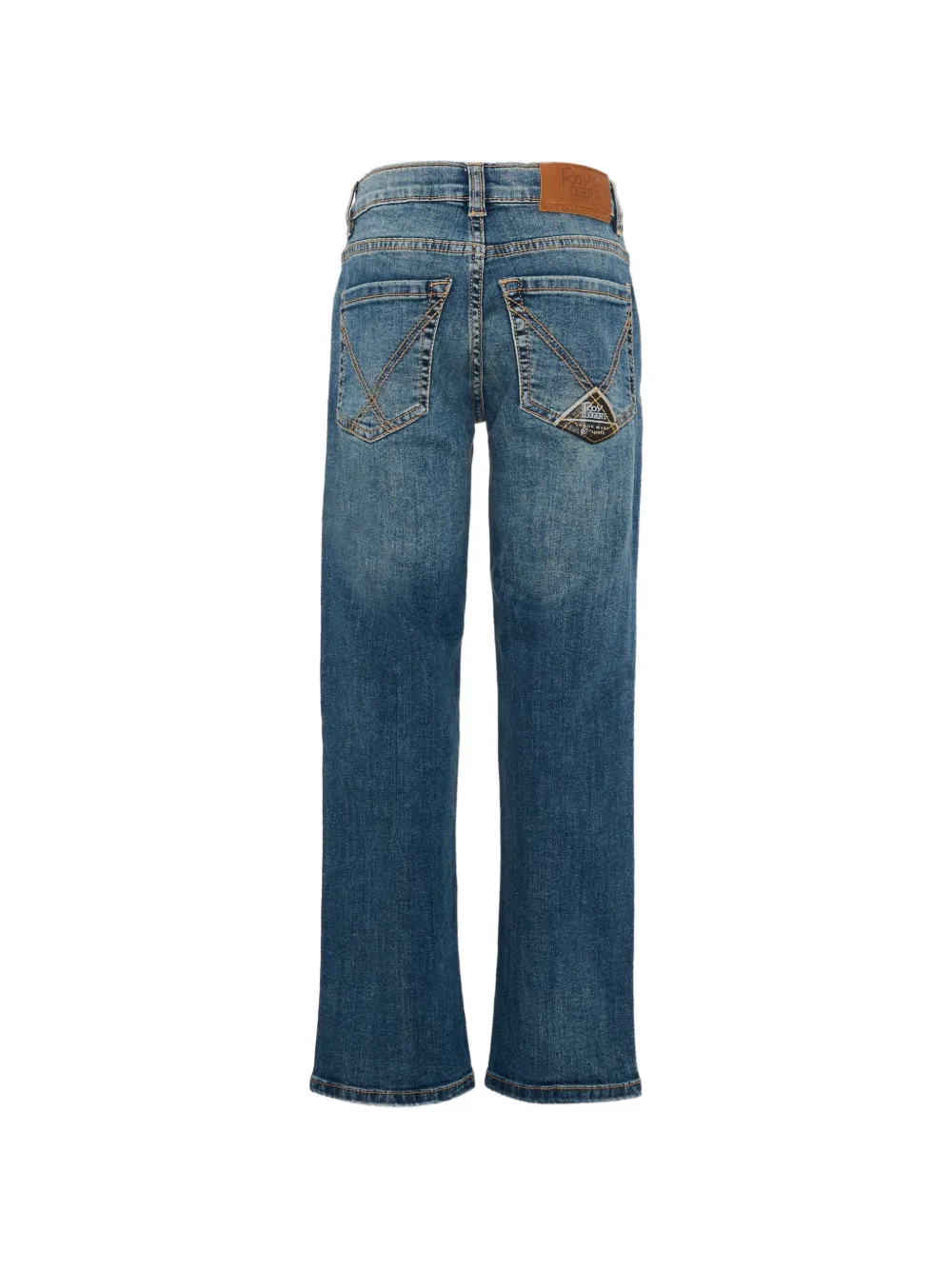 Roy Rogers Kids Jeans met logopatch Blauw