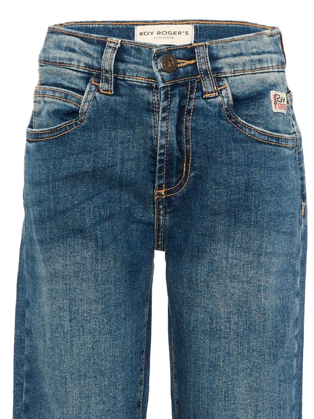 Roy Rogers Kids Jeans met logopatch Blauw