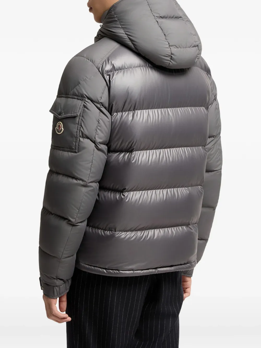 MONCLER テーラードジャケット グレー Moncler Quilted Hooded Jacket | Grey | FARFETCH