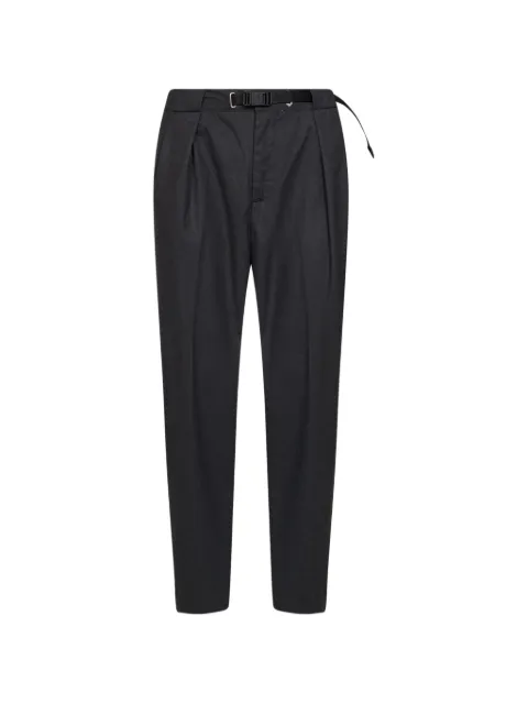 White Sand belted pleated trousers