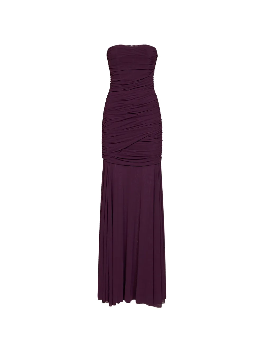 Amen gathered strapless maxi dress
