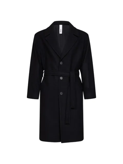 Hevo single-breasted belted coat