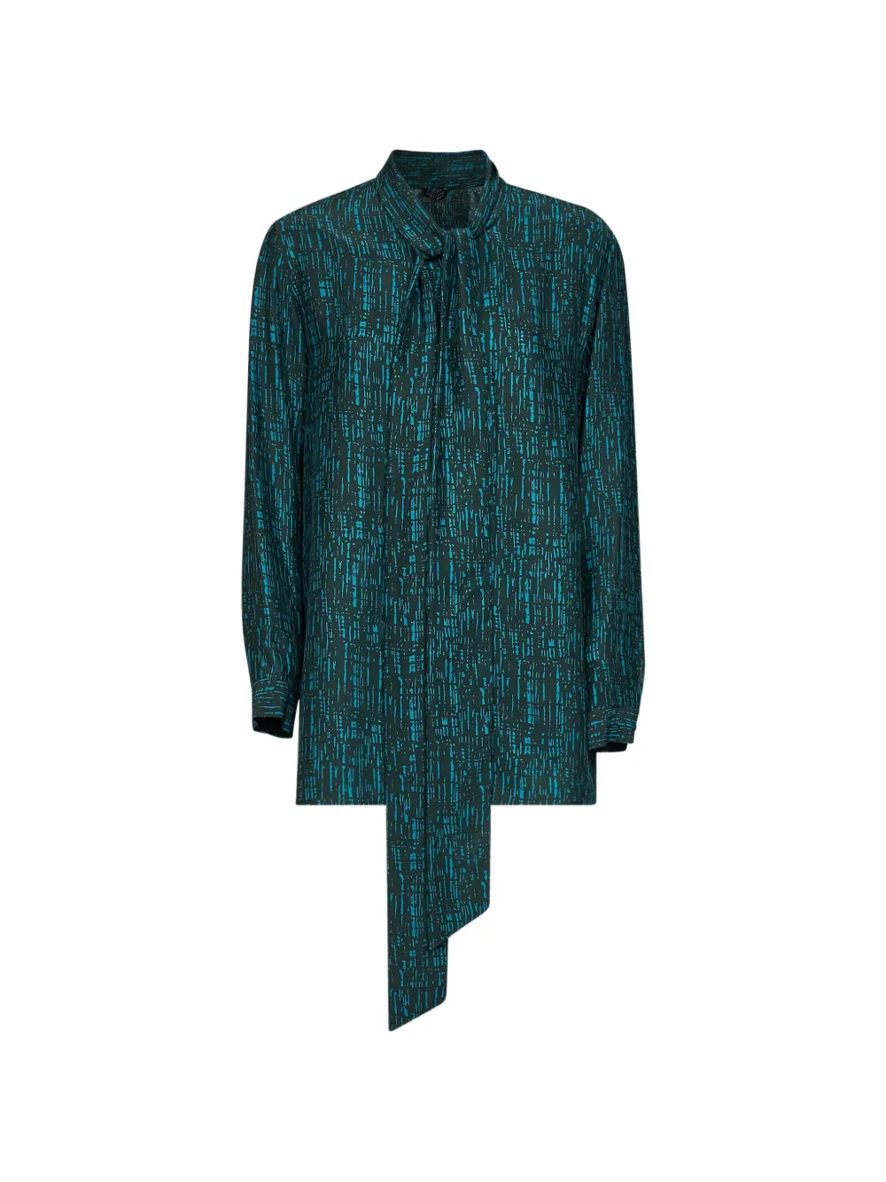 Gianluca Capannolo Katherine check-print tie-neck blouse - Verde
