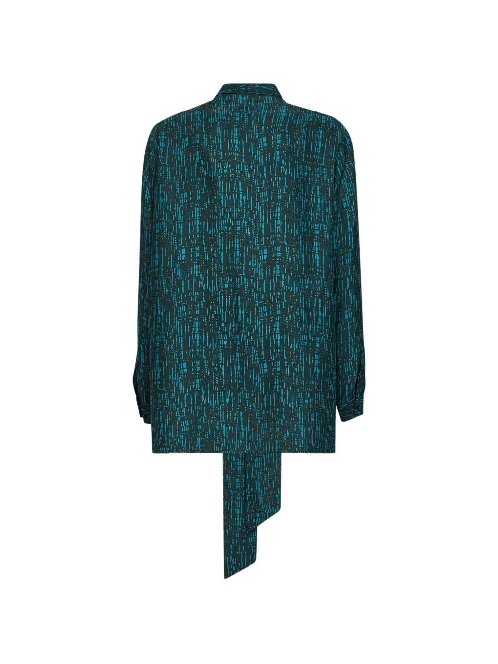 Gianluca Capannolo Katherine geruite blouse met gestrikte hals Groen