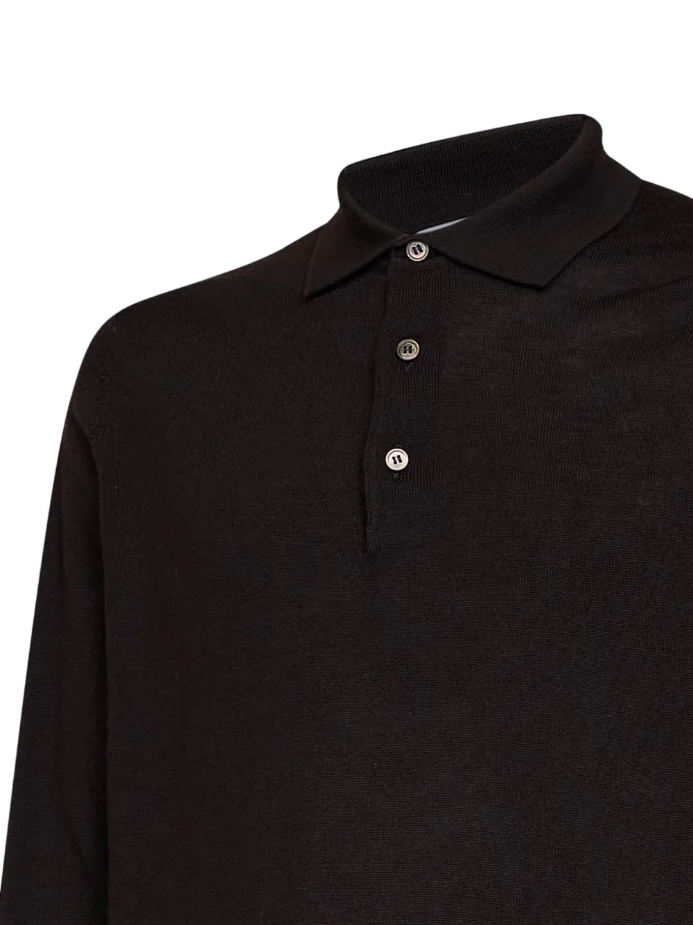 D4.0 Poloshirt met lange mouwen Bruin