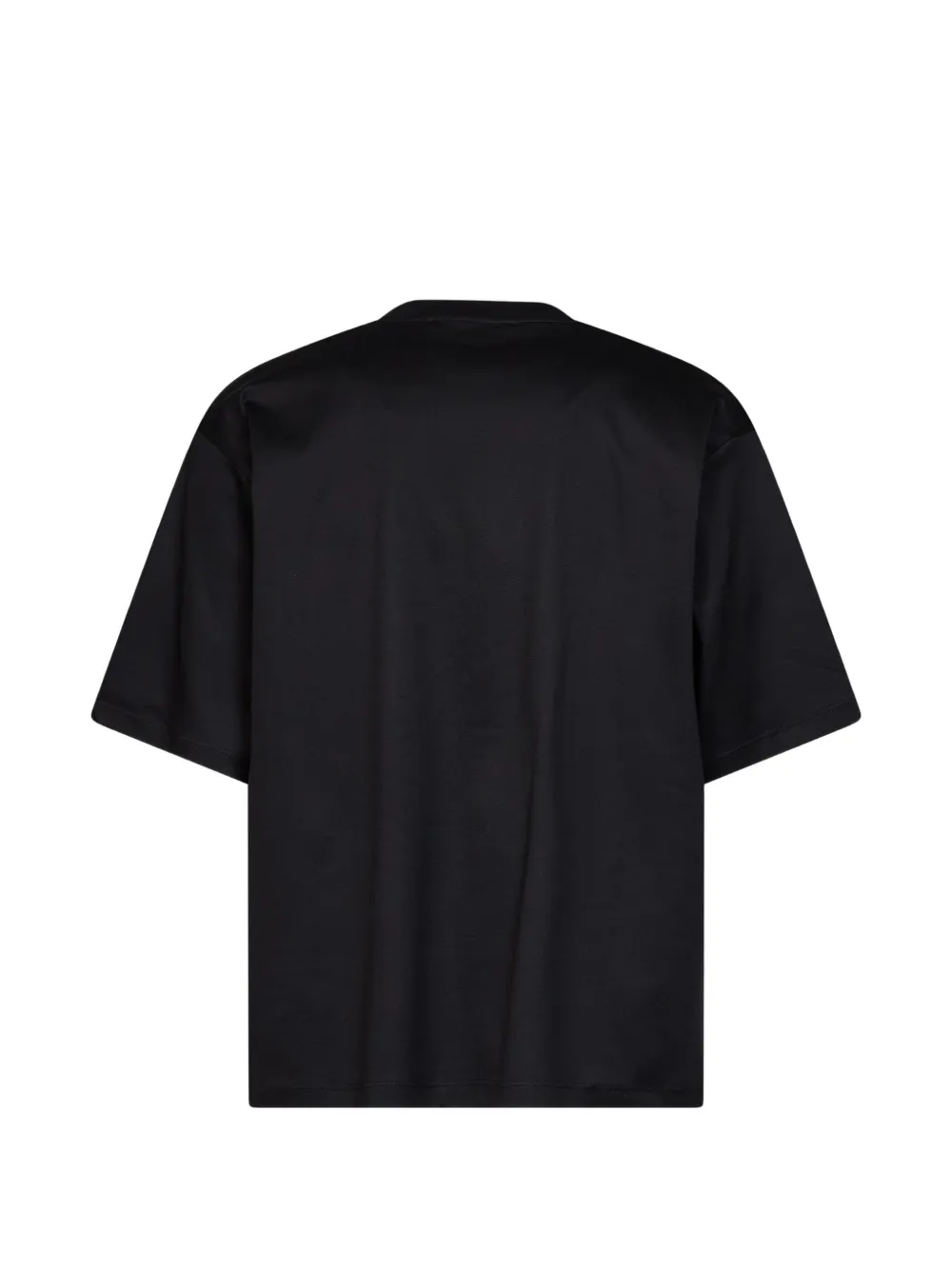 Costumein Katoenen T-shirt met geborduurd logo Zwart