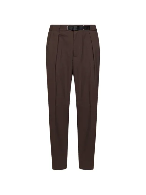 White Sand pleated belted trousers