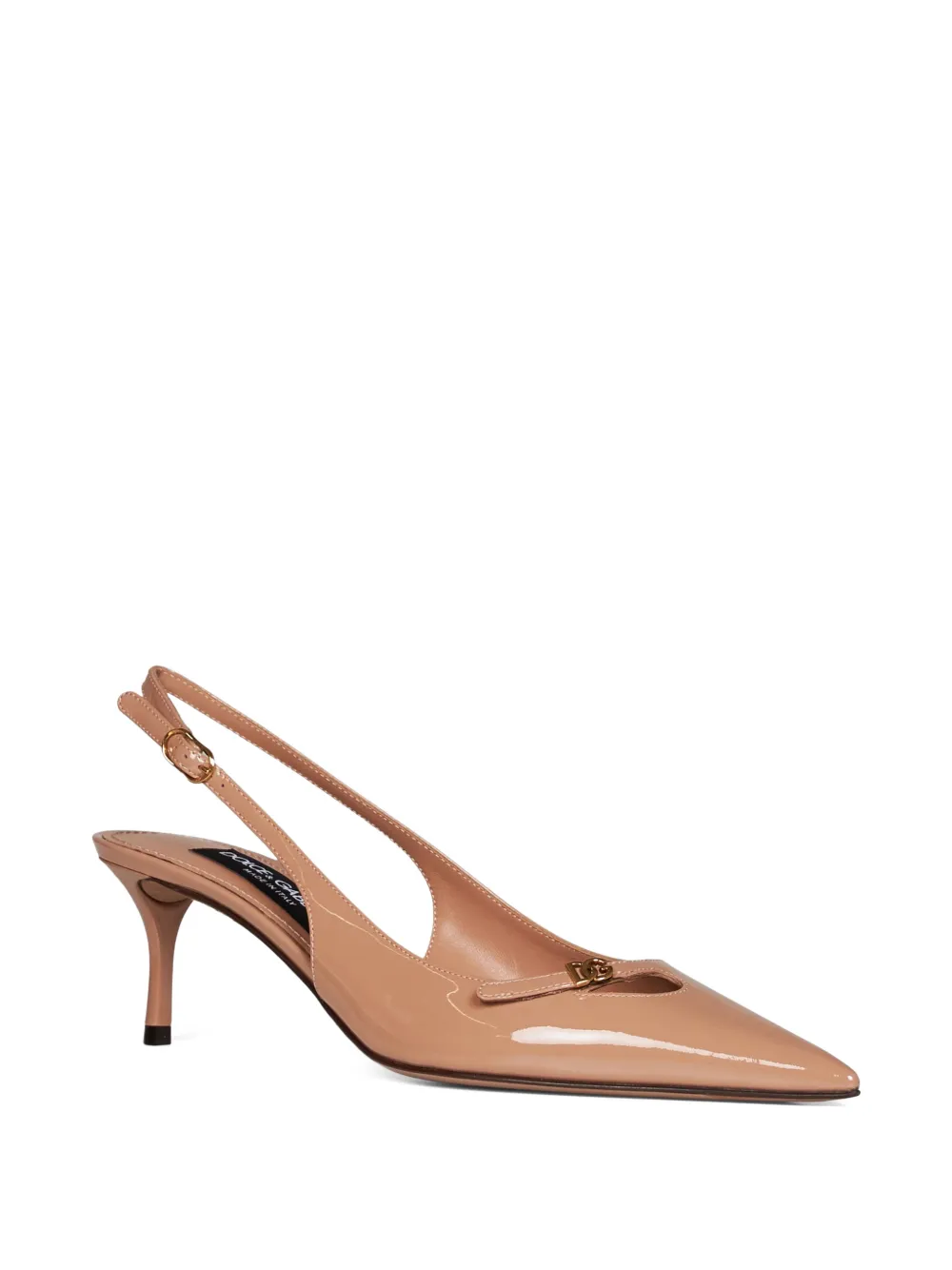 Dolce & Gabbana patent leather slingback pumps