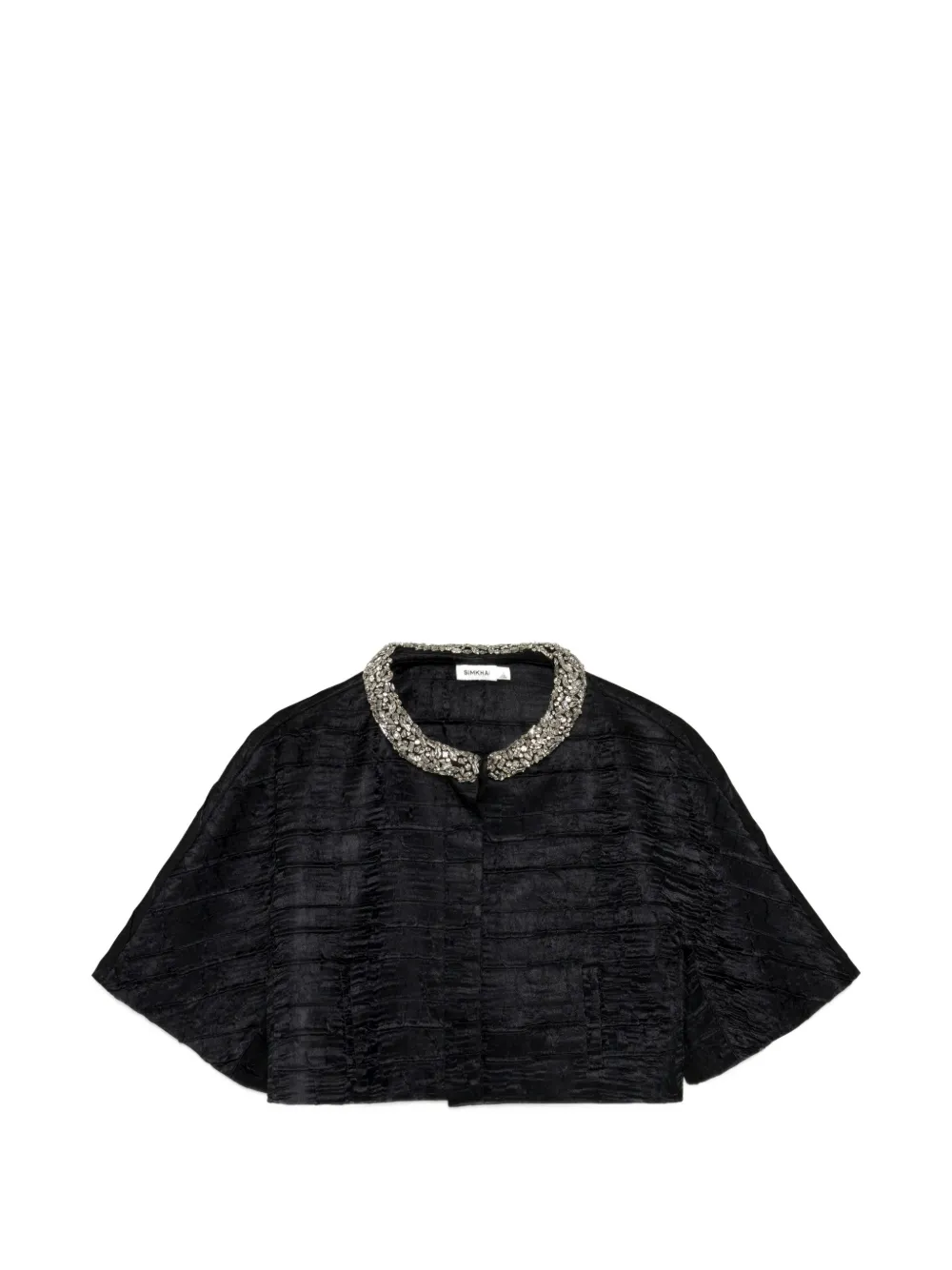 SIMKHAI Elvessa crystal-embellished cropped jacket
